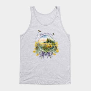 Blossom Collector Wildflower Meadow Crystal Ball Tank Top